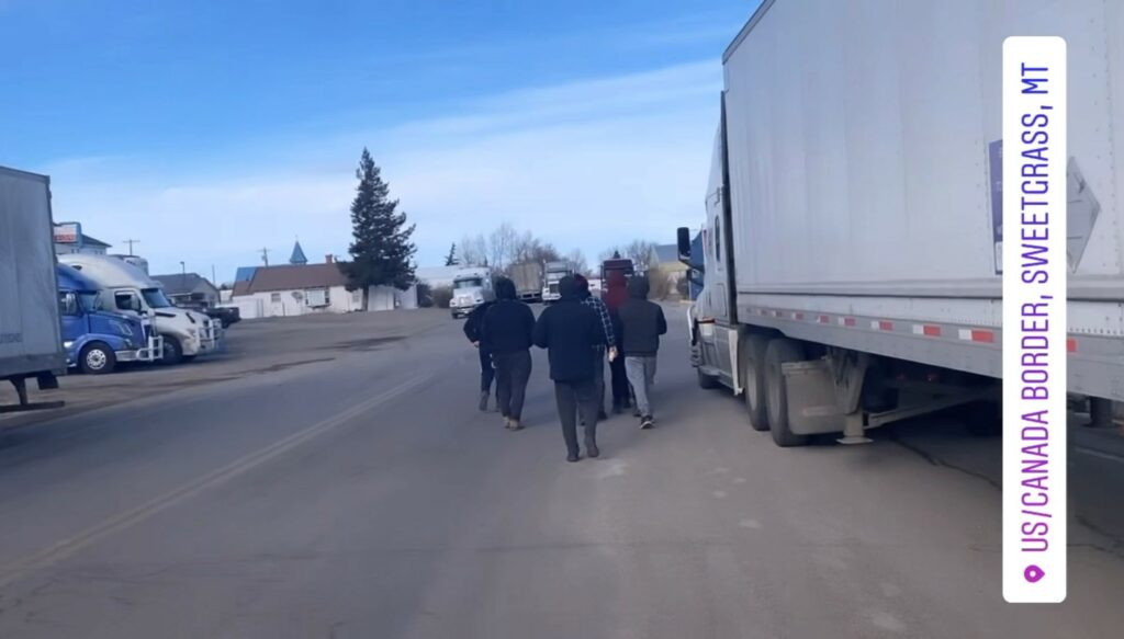 Alberta border blockade strands Canadian truckers for days in Montana