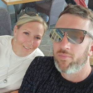 Ryan Balls (pictured with his partner Sophie) died after being struck by a car in broad daylight and dry conditions on the A11 dual carriageway after being called to a broken-down vehicle