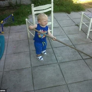 Hoping to introduce 'Ryan's Law', Kim said that while 'nothing will bring her son back, she hopes she can save other lives in his memory'. Ryan pictured as a baby