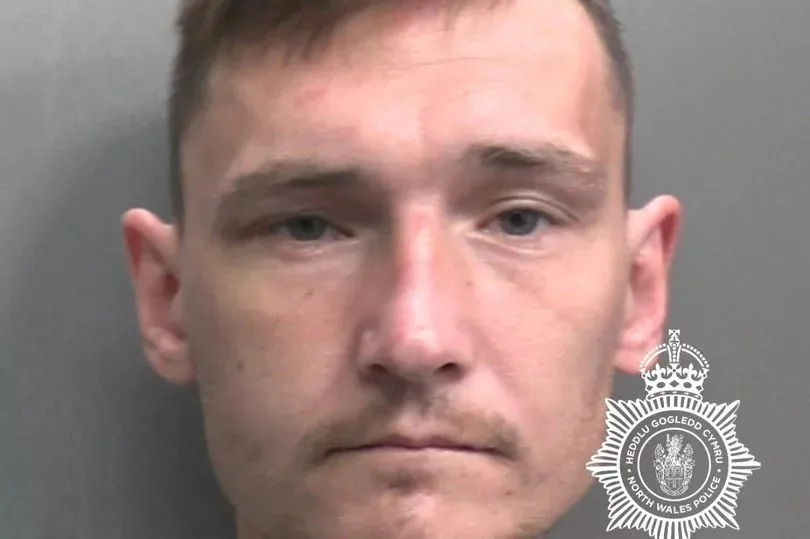 Carl Bambrough, 35, of no fixed address, was jailed for 12 months for affray, and six months concurrently for assaulting an emergency worker in Wrexham