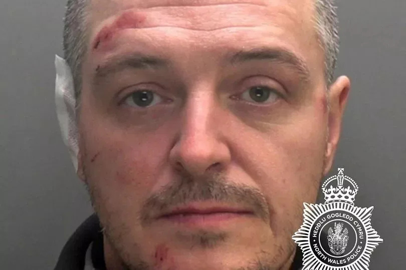 Kevin Humphrey Jones, 40, of Pen y Bryn, Dwyran, Anglesey, was jailed for three years and four months for wounding with intent to resist arrest