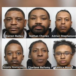Six people have been jailed for more than 60 years